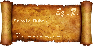 Szkala Ruben névjegykártya